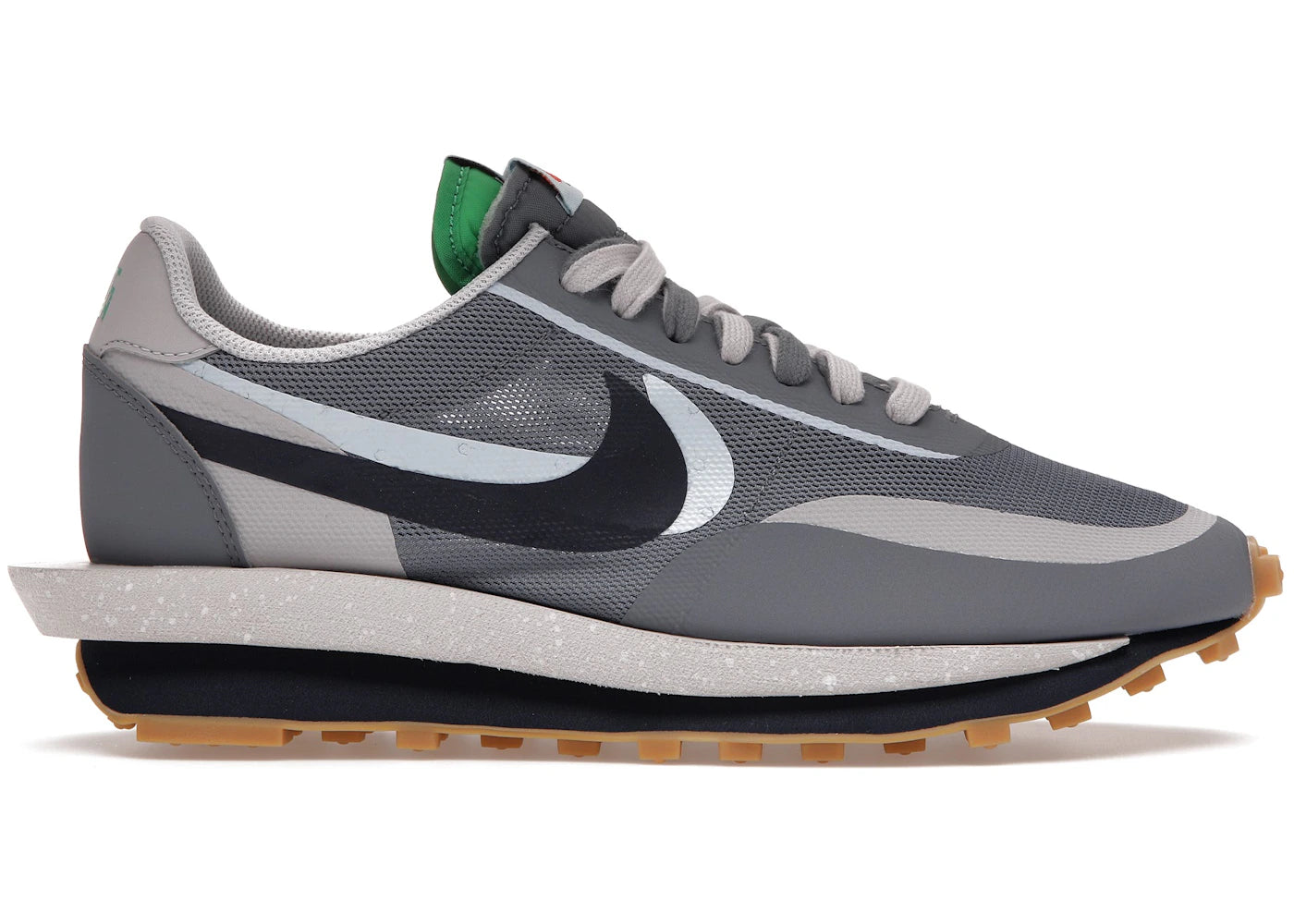 Nike LD Waffle sacai CLOT Kiss of Death 2 Cool Grey (NTWRK Special Packaging)