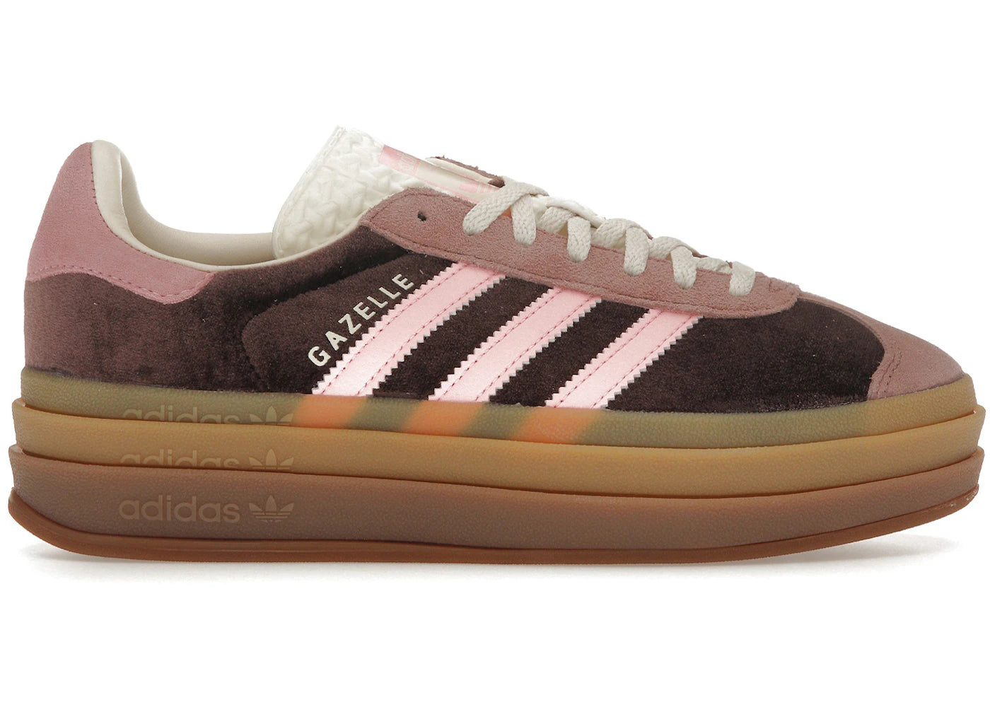 adidas Gazelle Bold Shadow Brown Warm Clay Glow Pink (Women's)